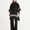 Sussan Wraps & Ponchos>Bold Stripe Collared Cape