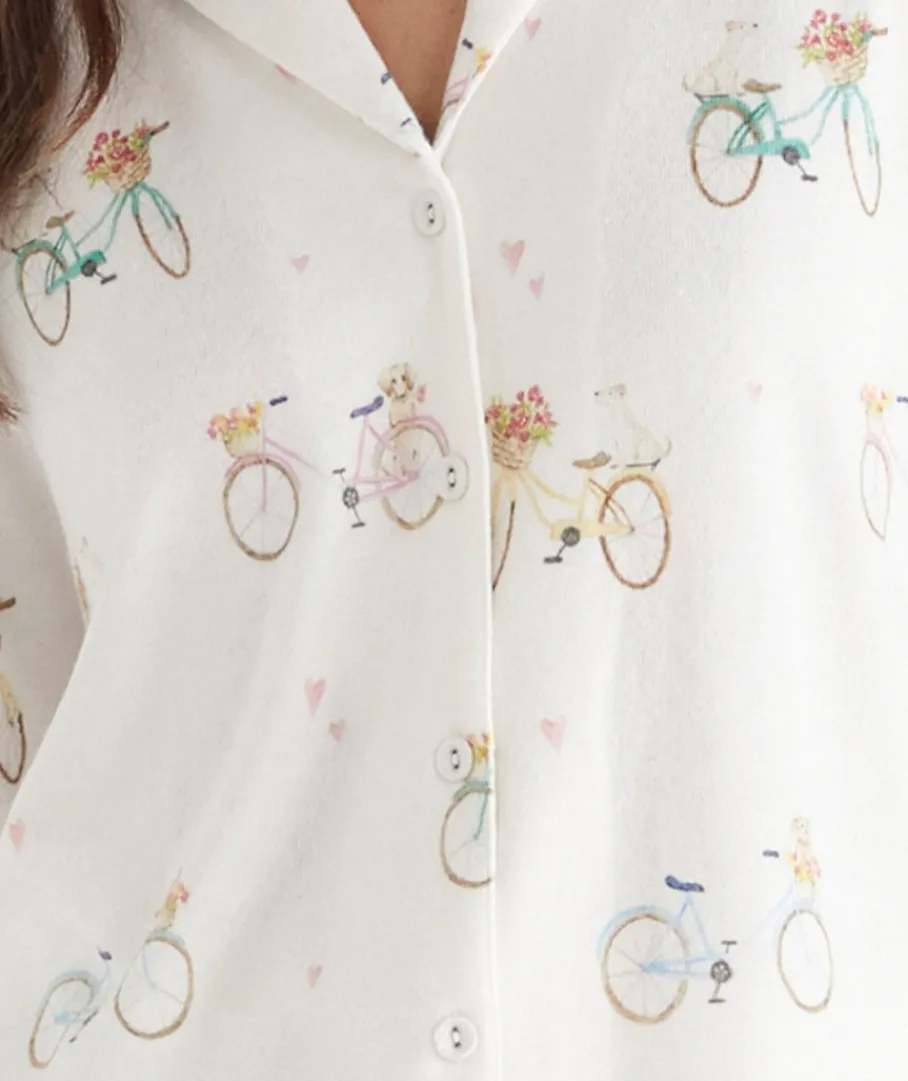 Sussan Pyjama Sets>Brushed Bike Buddies Novelty Pyjama Set
