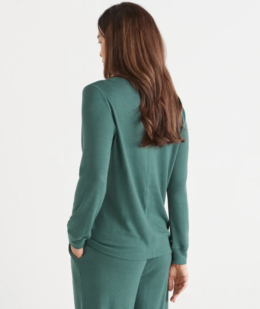 Women Sussan Women's Pyjama Tops|Everyday Icons>Brushed Long Sleeve Pyjama Top