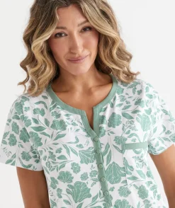 Sussan Nighties|Everyday Icons>Floral Pattern Short Sleeve Nightie