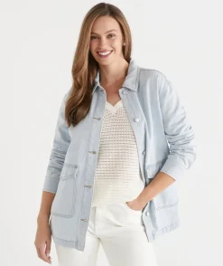 Sussan Denim|Denim Jackets & Shackets><noscript><img data-lazyloaded=