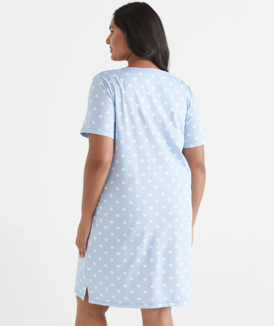 Sussan Nighties|Everyday Icons>Heart Short Sleeve Nightie