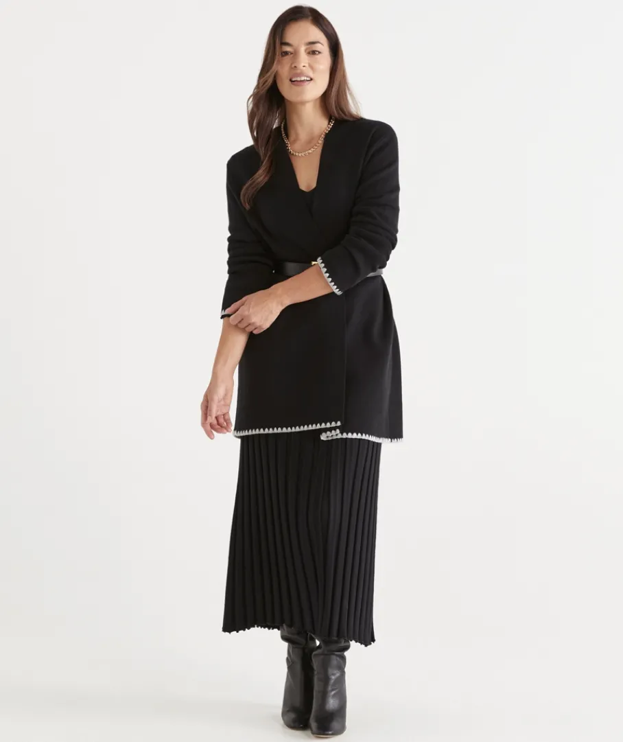 Sussan Jackets & Coats|Knitwear>Knit Scarf Coatigan