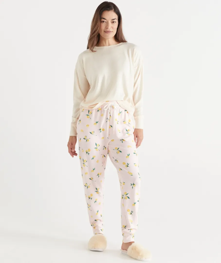 Sussan Pyjama Bottoms>Lemon Print Novelty Pyjama Pant