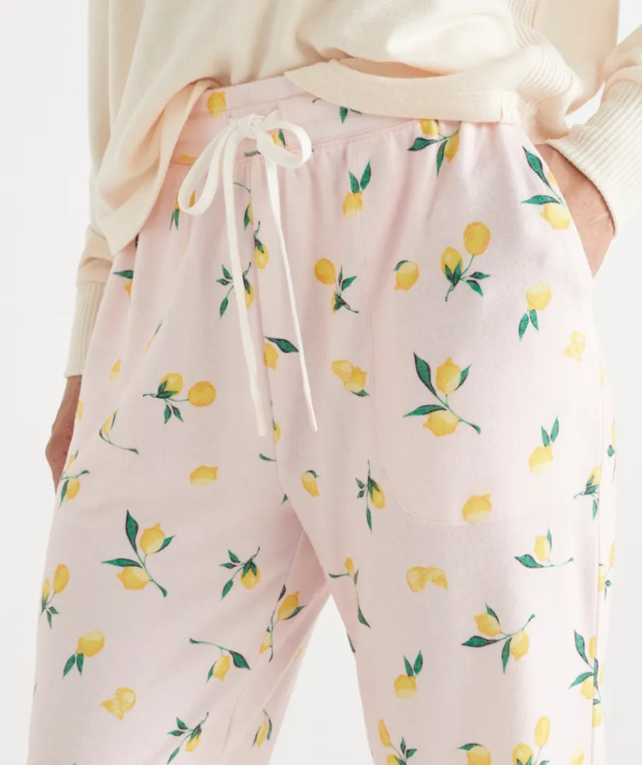 Sussan Pyjama Bottoms>Lemon Print Novelty Pyjama Pant