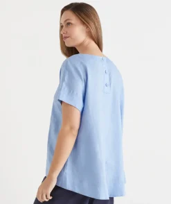Sussan Tops|Matching Sets>LINEN BREEZE TOP