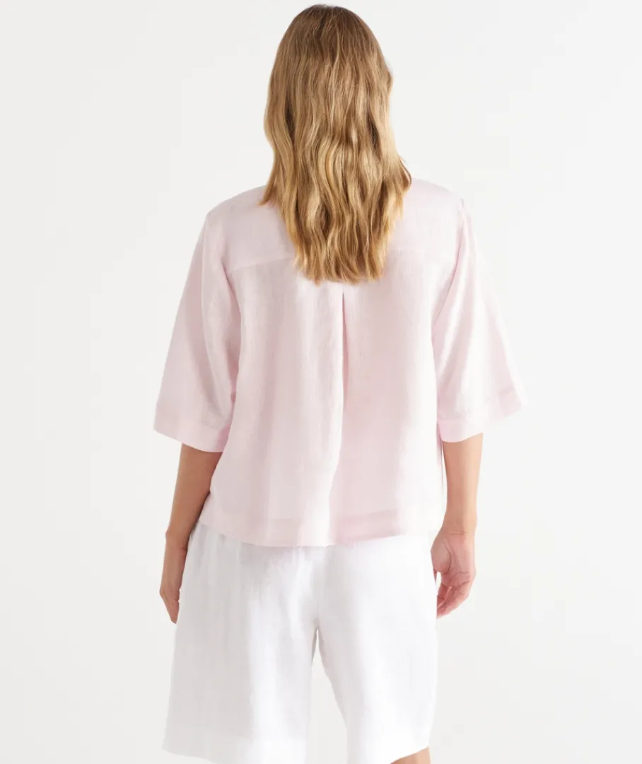 Sussan Tops|Shirts & Blouses>LINEN SS SHIRT
