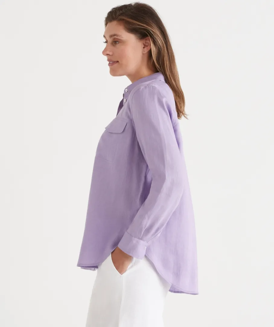 Sussan Tops|Shirts & Blouses>Linen Urban Shirt