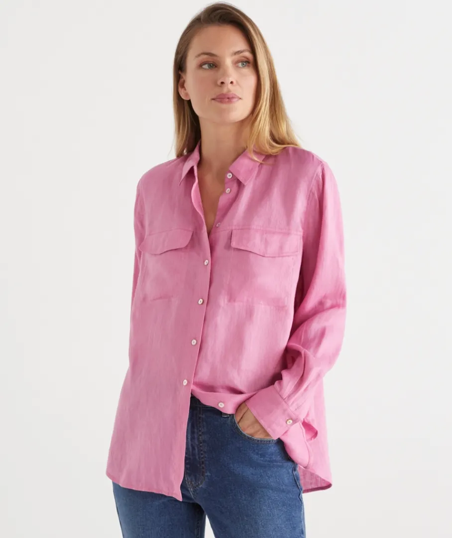 Sussan Tops|Shirts & Blouses>Linen Urban Shirt