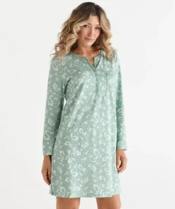 Sussan Nighties|Everyday Icons>Paisley Long Sleeve Nightie