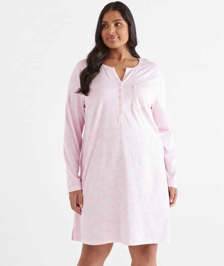 Sussan Nighties|Everyday Icons>Paisley Long Sleeve Nightie