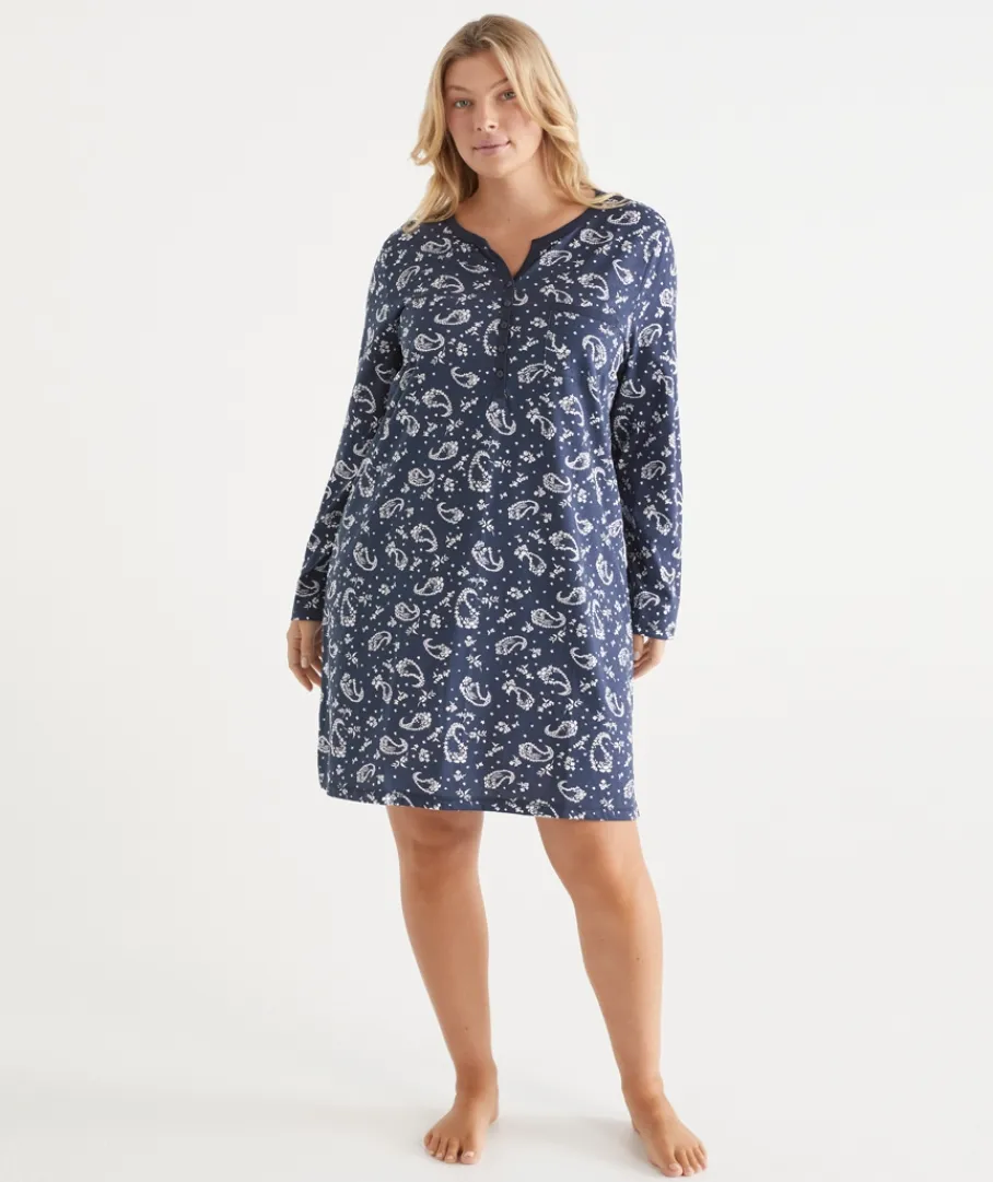 Sussan Nighties|Everyday Icons>Paisley Long Sleeve Nightie