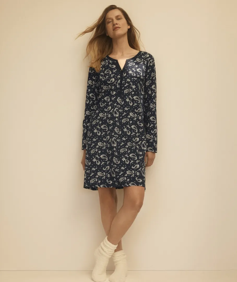 Sussan Nighties|Everyday Icons>Paisley Long Sleeve Nightie