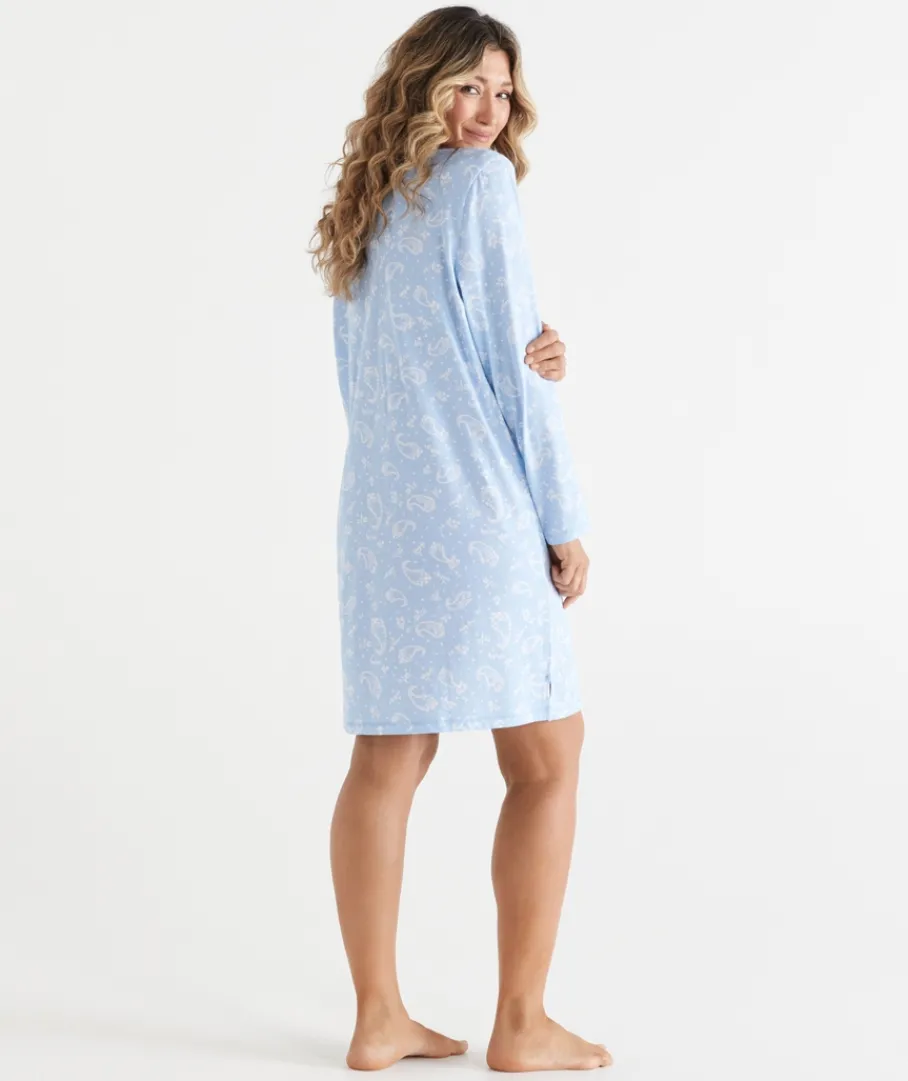 Sussan Nighties|Everyday Icons>Paisley Long Sleeve Nightie