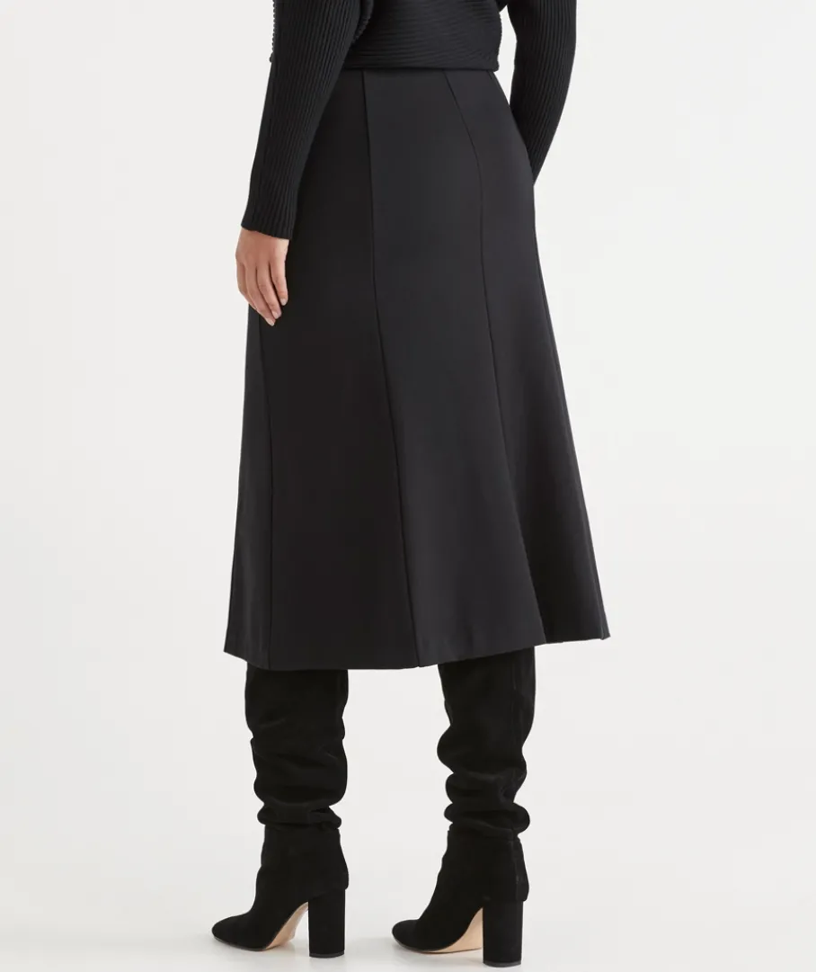 Sussan Skirts>Ponte A-Line Midi Skirt