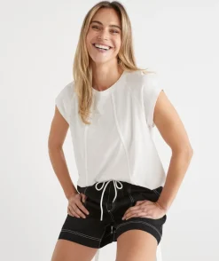 Sussan Tops|T-Shirts>Slub Swing Seam Tee