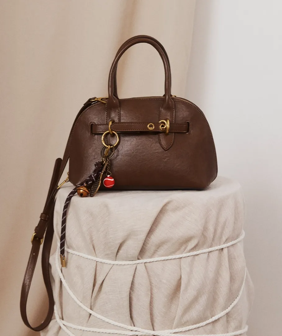 Sussan Bags>Snap-Hook Strap Cross Body Bag - Brown