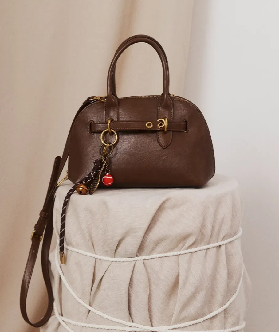 Sussan Bags>Snap-Hook Strap Cross Body Bag - Brown
