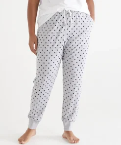 Sussan Pyjama Bottoms>Tapered Spot Print Pyjama Pant