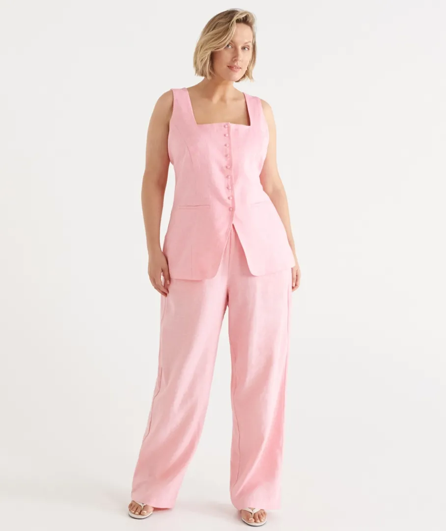 Sussan Pants|Matching Sets>Tie Waist Wide Leg Pant
